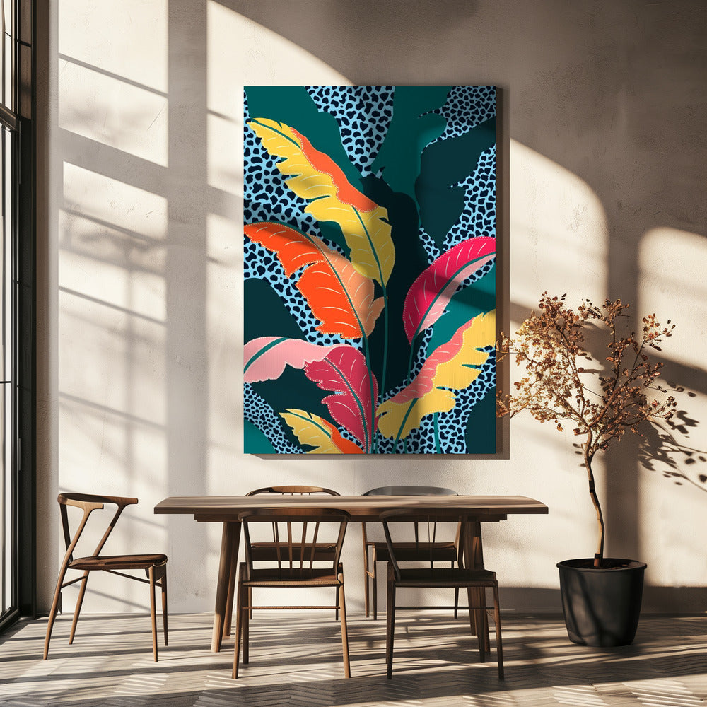 Teal & Tangerine | Canvas