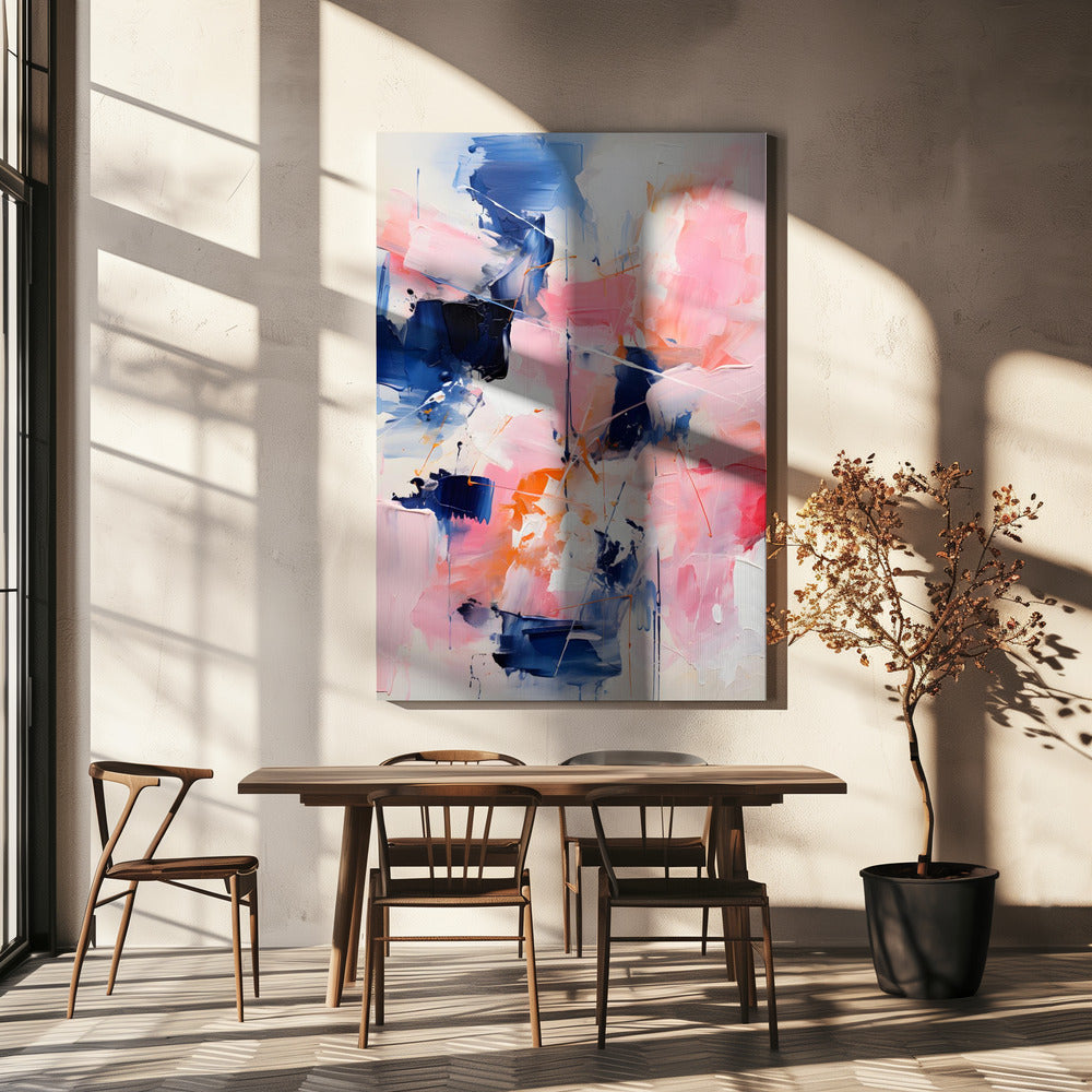 Blush Indigo Abstract Print Second 4x | Canvas