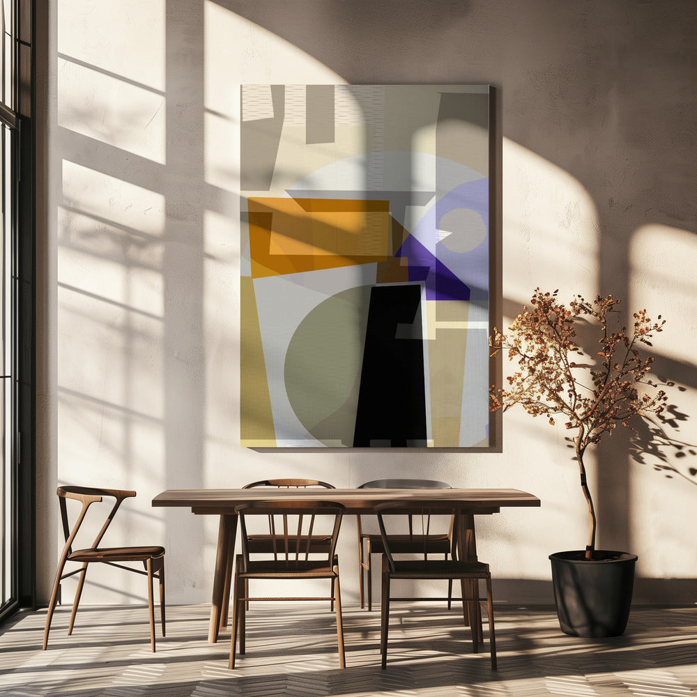 Yellow Purple Woven 3 | Canvas