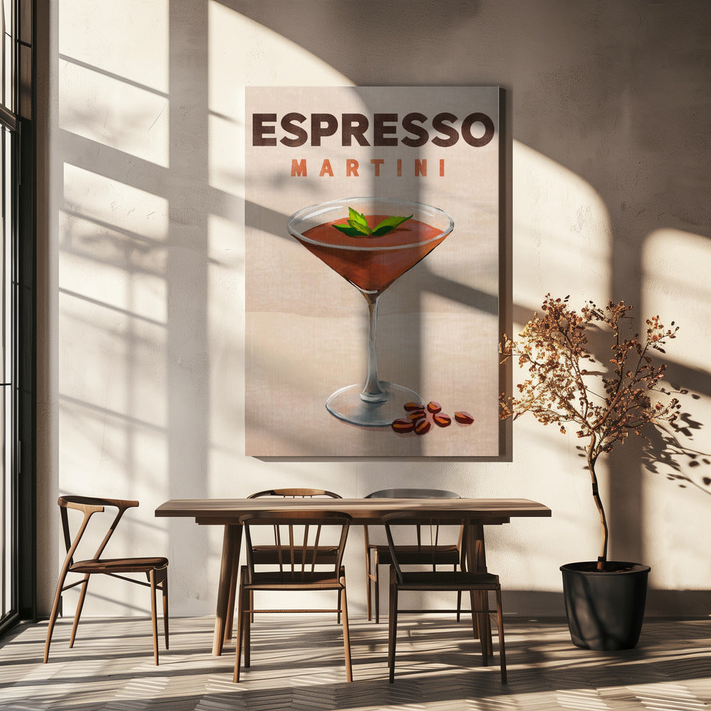 Espresso Martini Cocktail Bar Decor | Canvas
