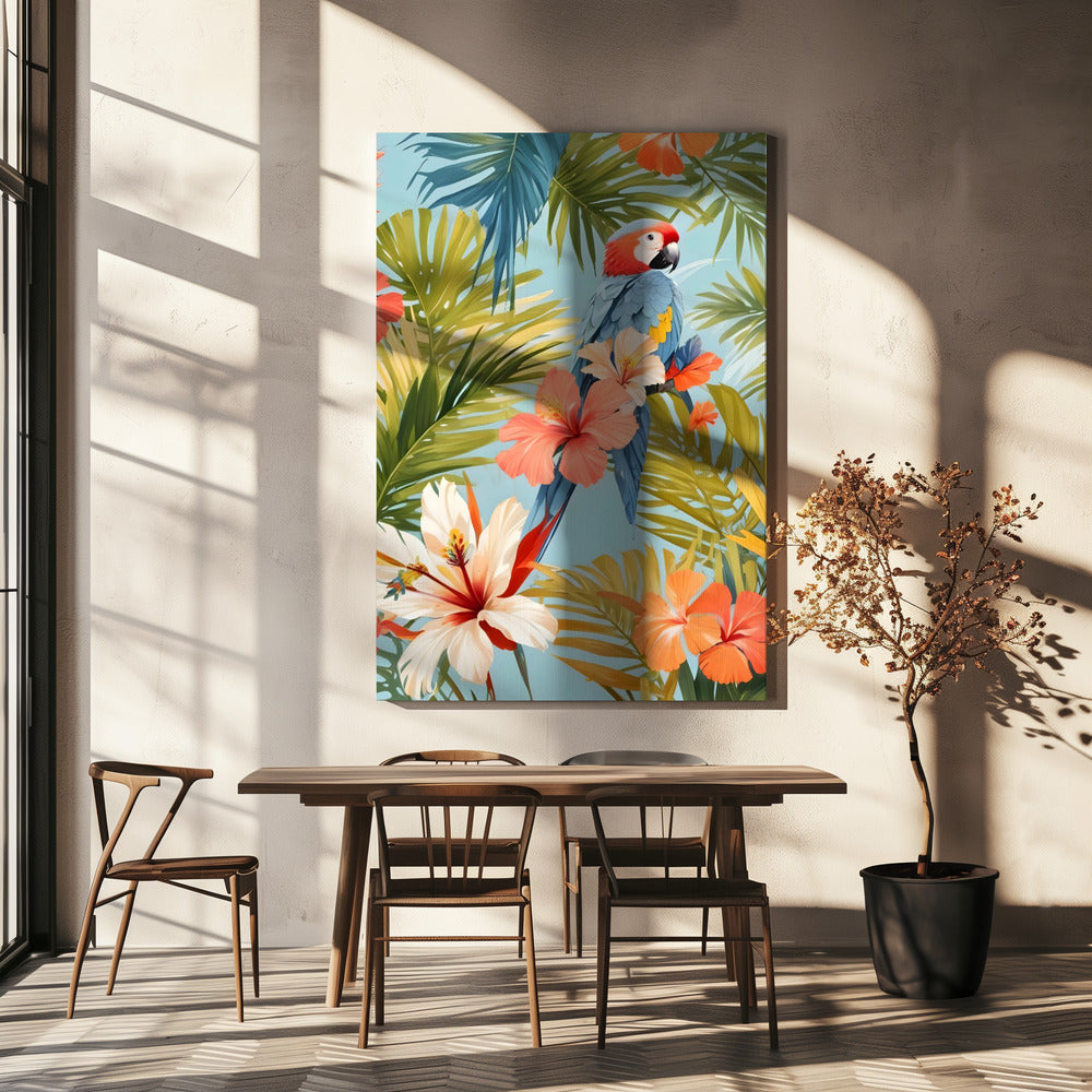 Macaw Tropical Solitude | Canvas
