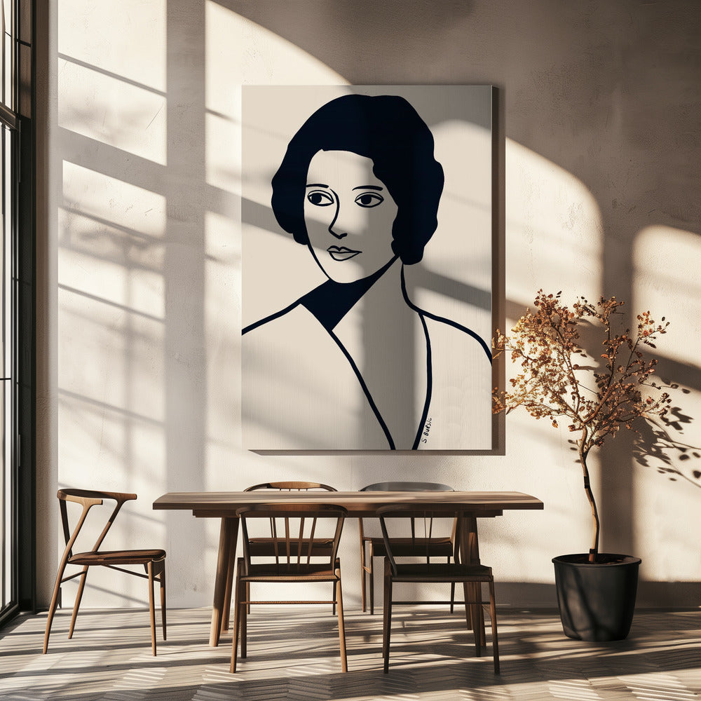 Vintage woman | Canvas