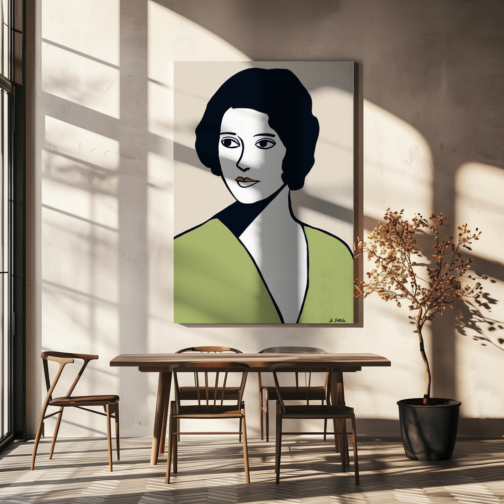 Vintage woman | Canvas