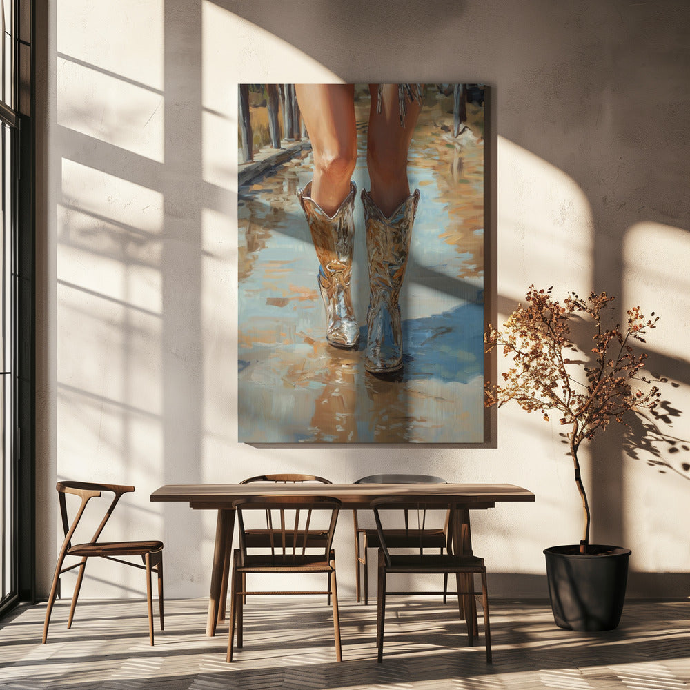 Silver Cowgirl | Canvas