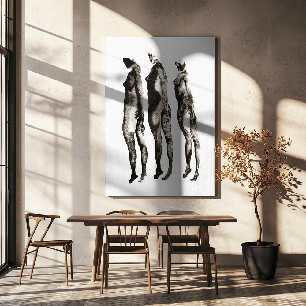 Figure Study 3x | Canvas