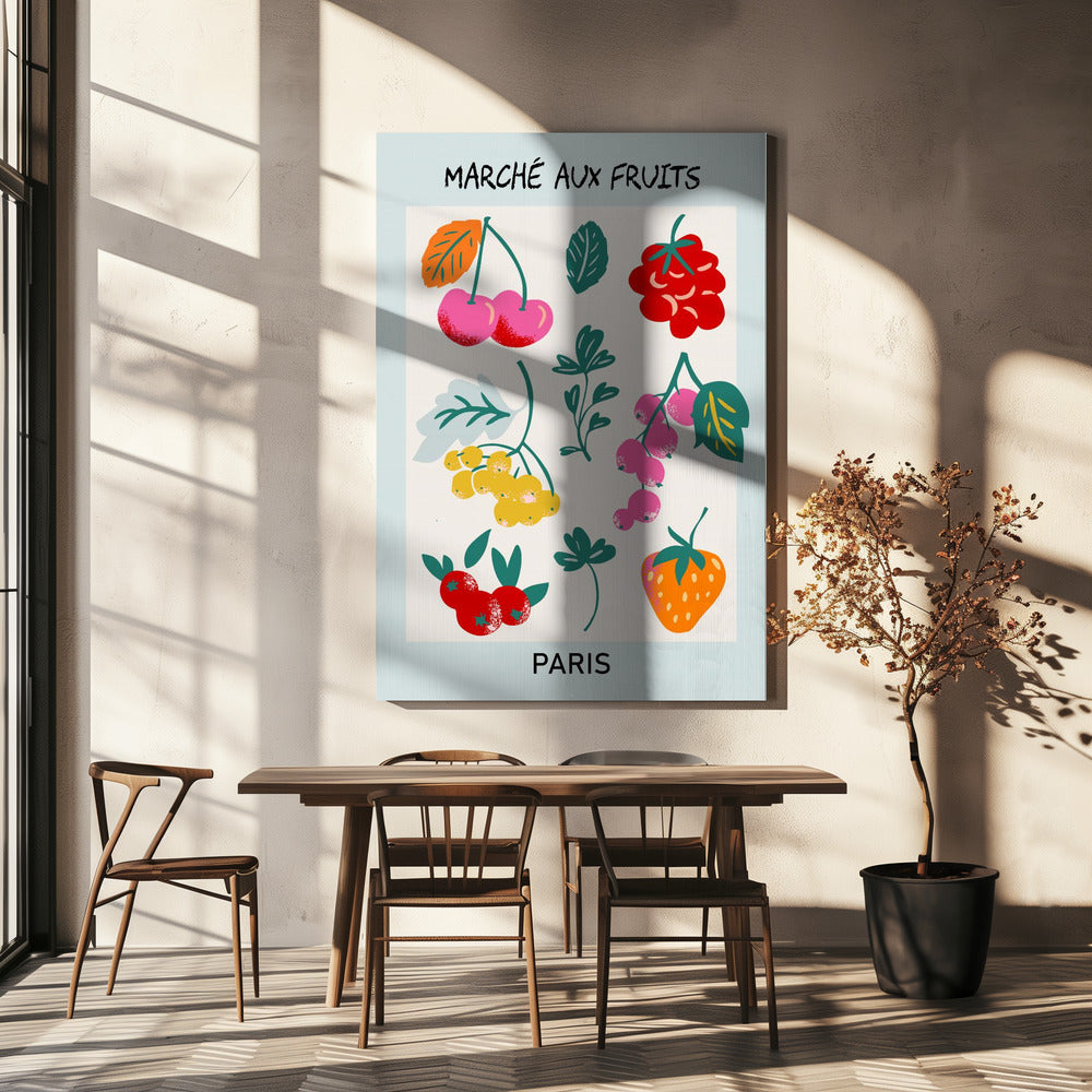 Fruit Market Paris | Canvas