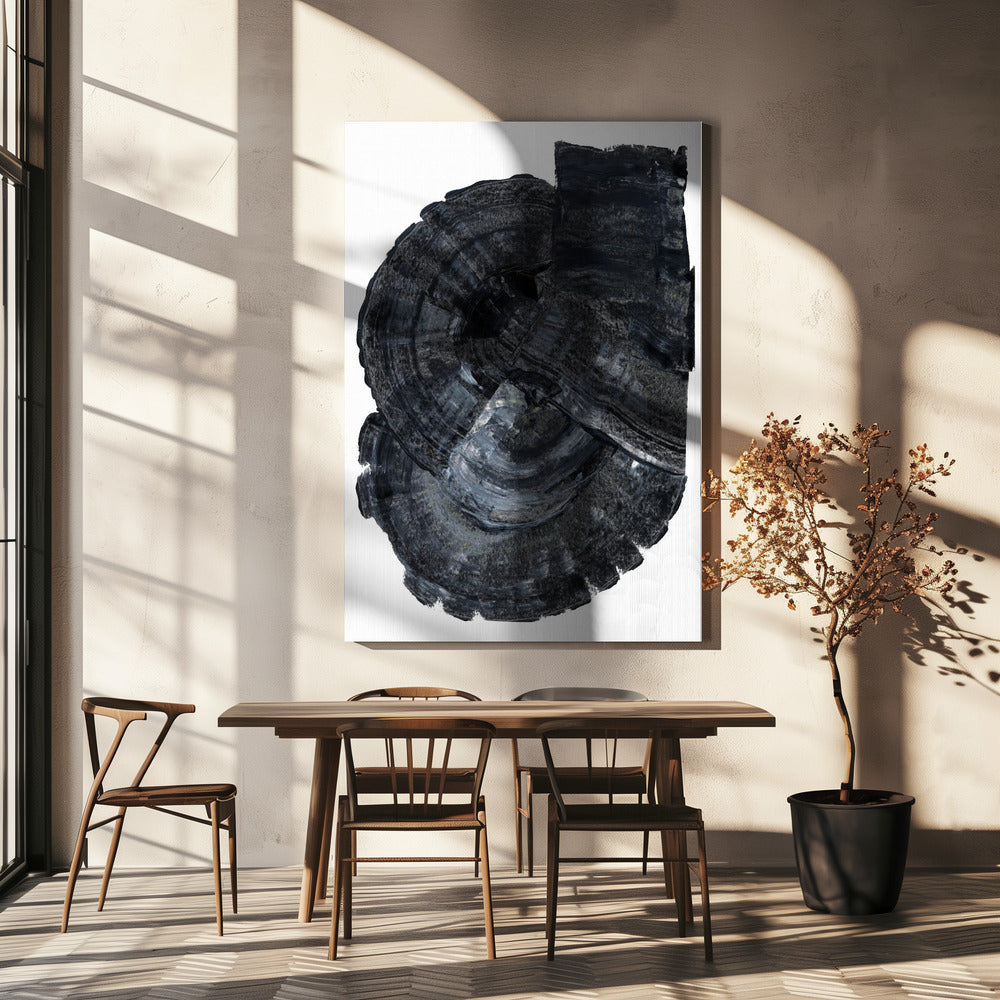 Black Fossil 1 | Canvas