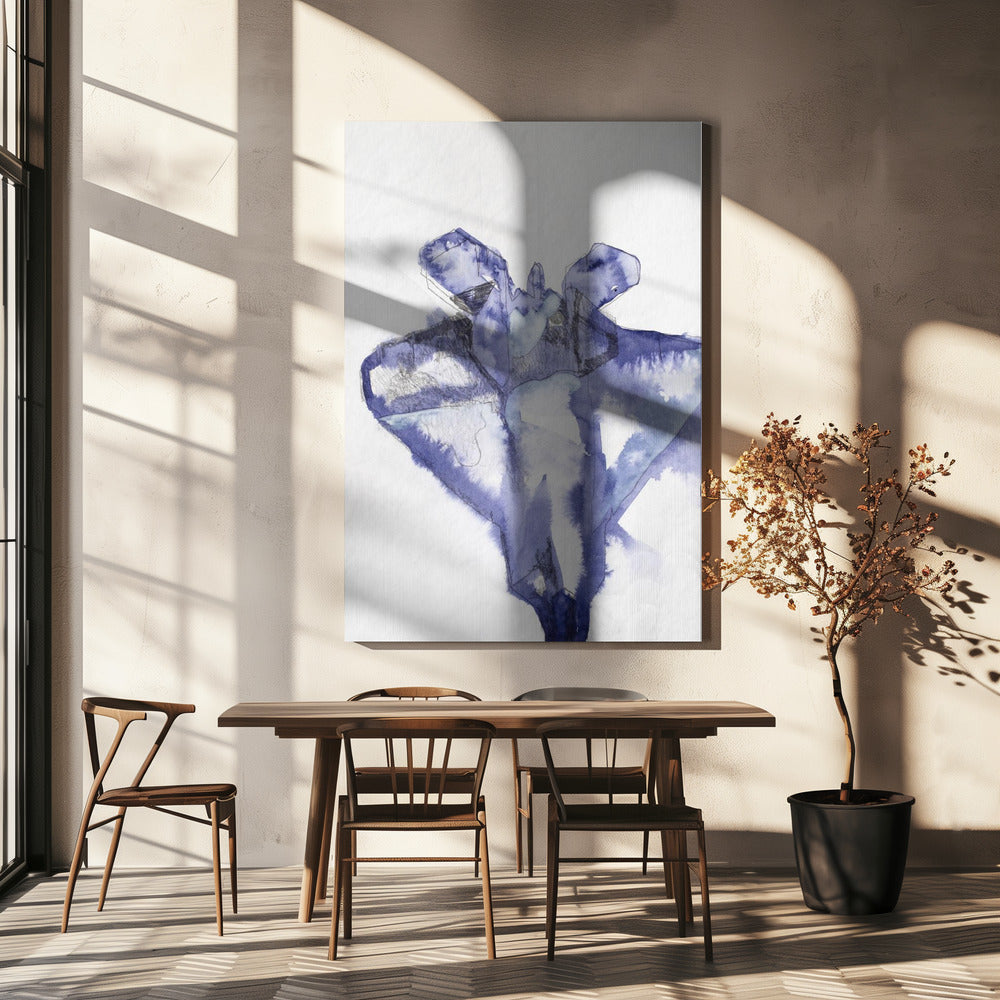 Kampfjet Study (indigo 1) | Canvas