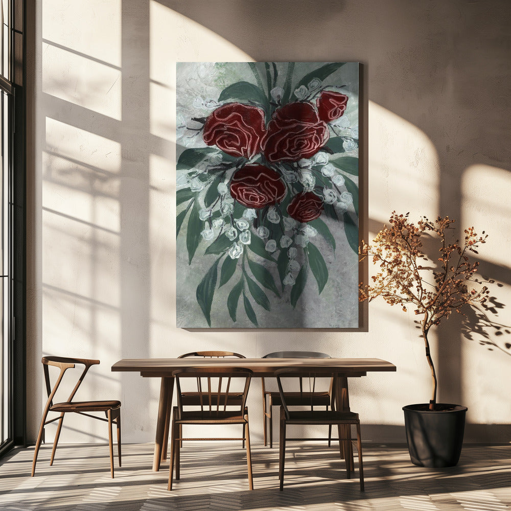 Zeldah red roses | Canvas