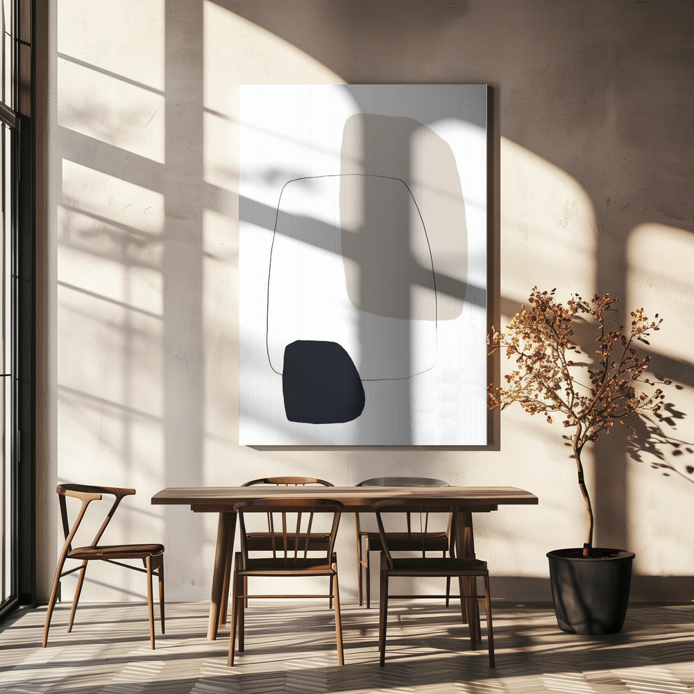 Organic Shapes In Neutral Tones | Canvas