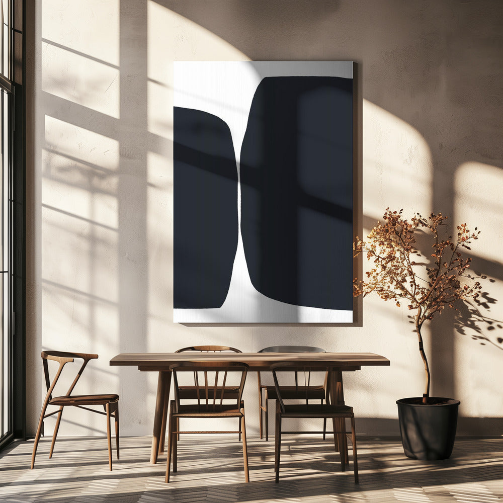 Bold Black Shapes | Canvas