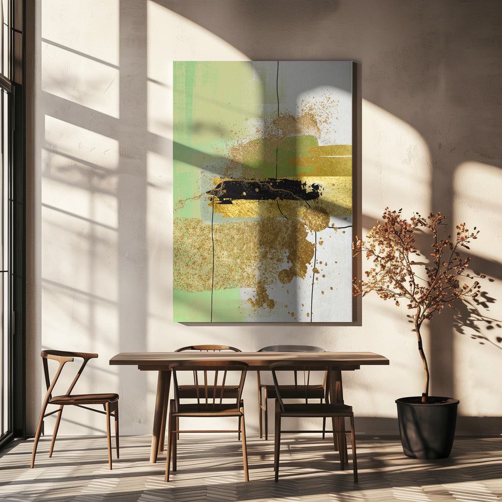 Liquid Greens 1 | Canvas