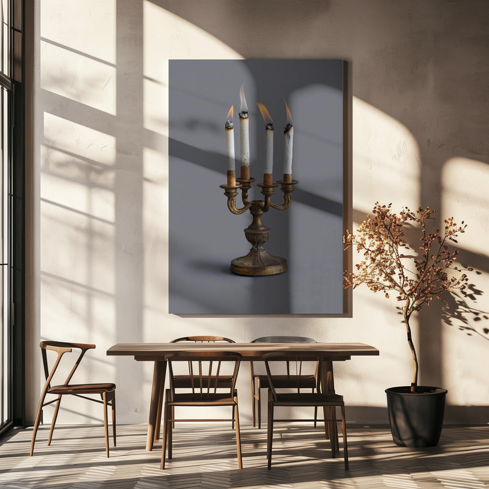 Smoking candlestick | Canvas