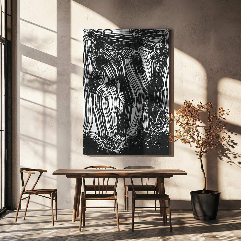 Flowing Lines Dance | Canvas