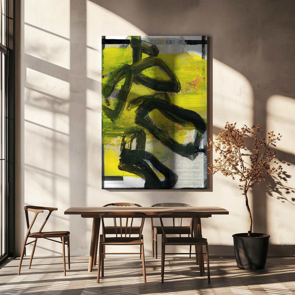 Yellow Abstract No3 | Canvas