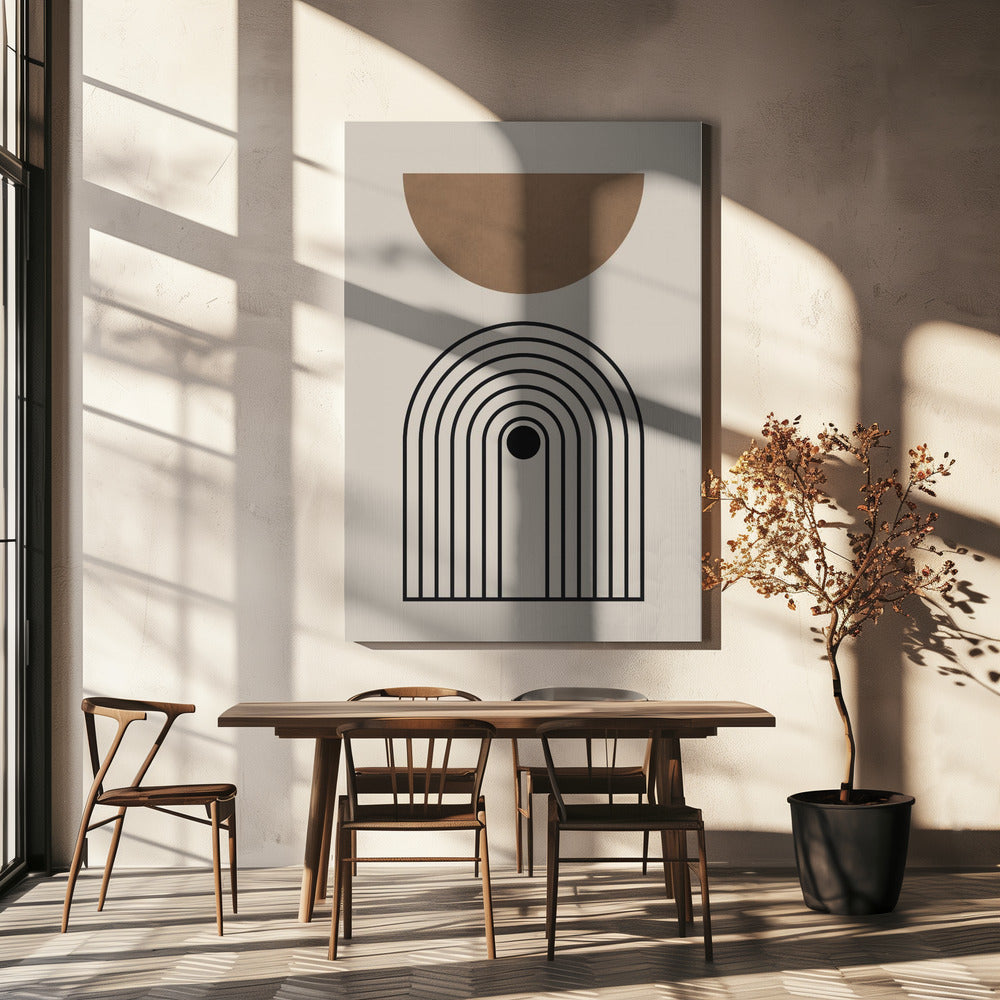 Composition lines and circles 5 | Canvas