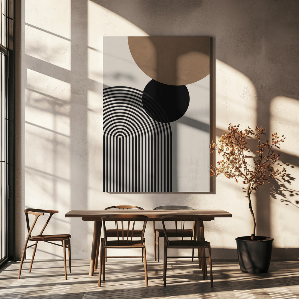 Composition lines and circles 4 | Canvas