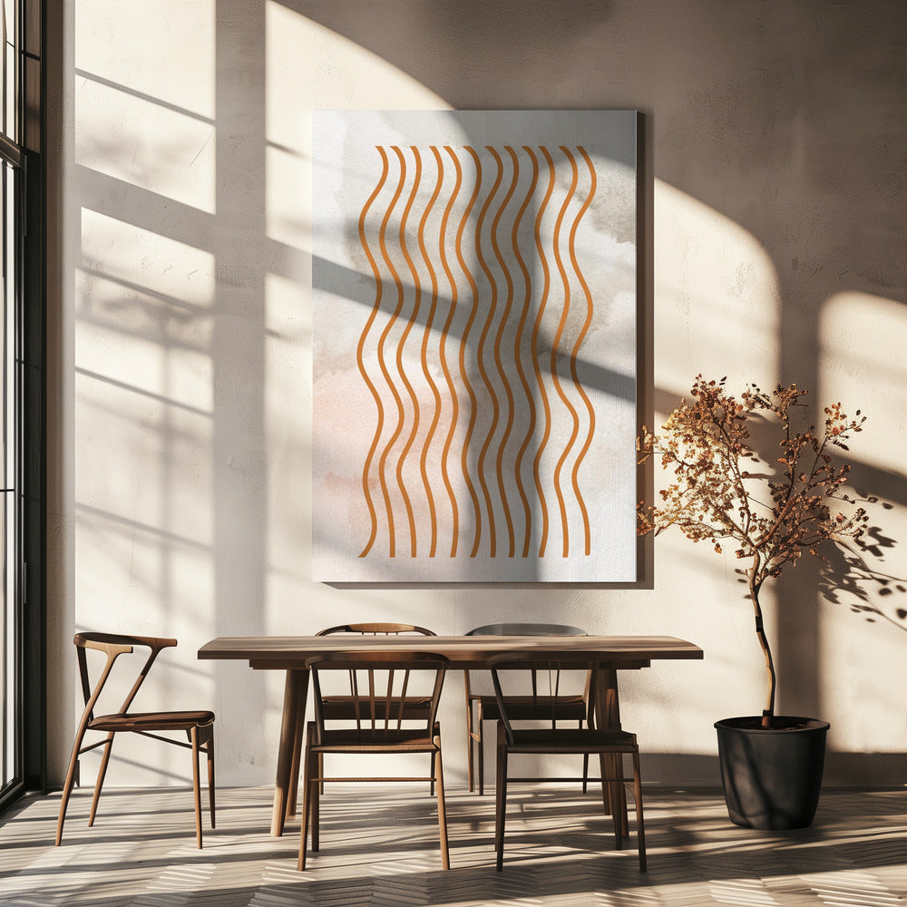 Curved Line Harmony | Canvas