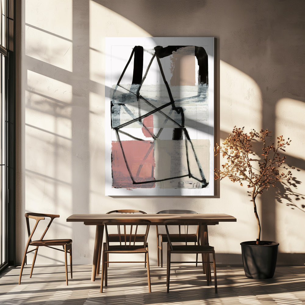 Line Art Patchwork Print No 1 | Canvas