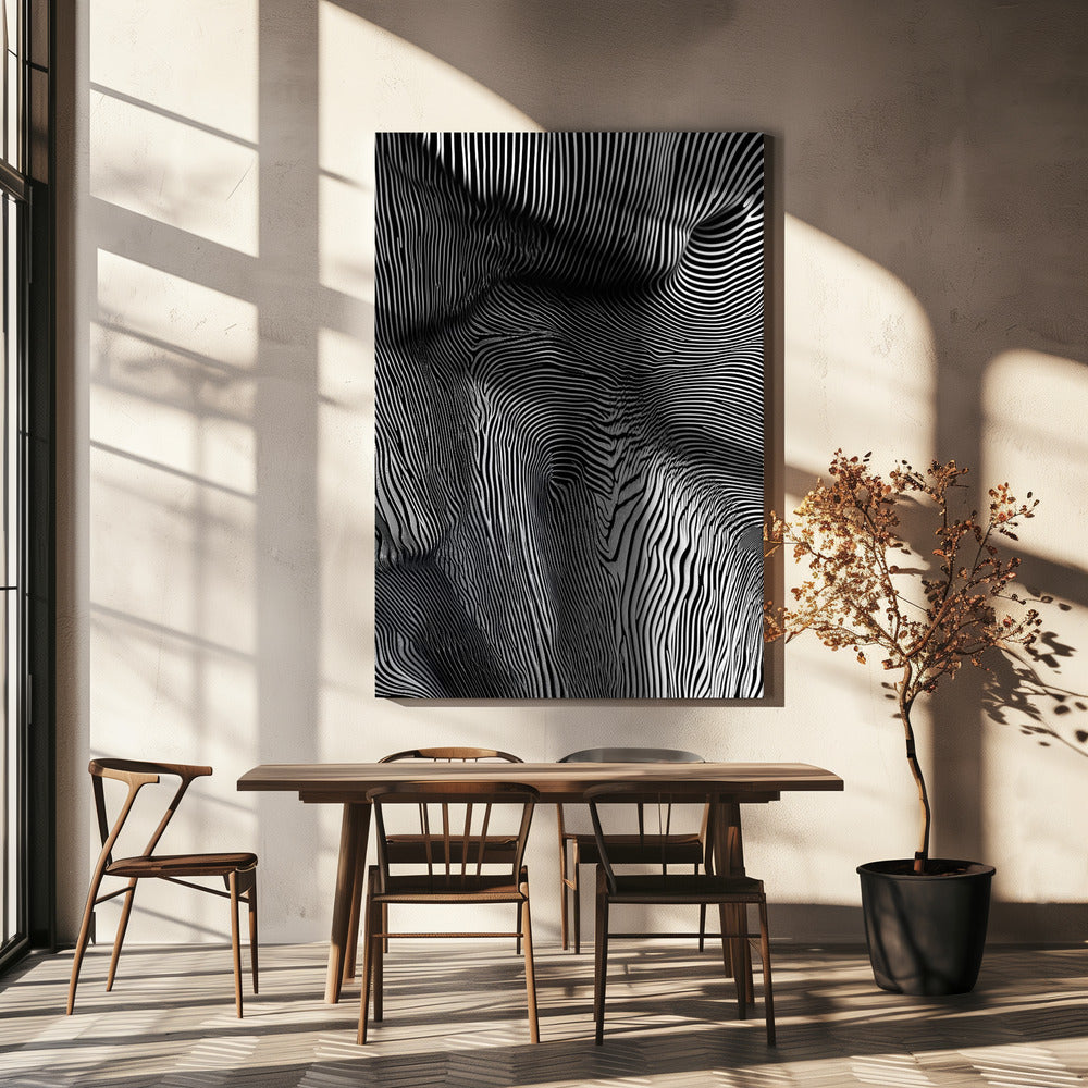 Zebra Flowform | Canvas
