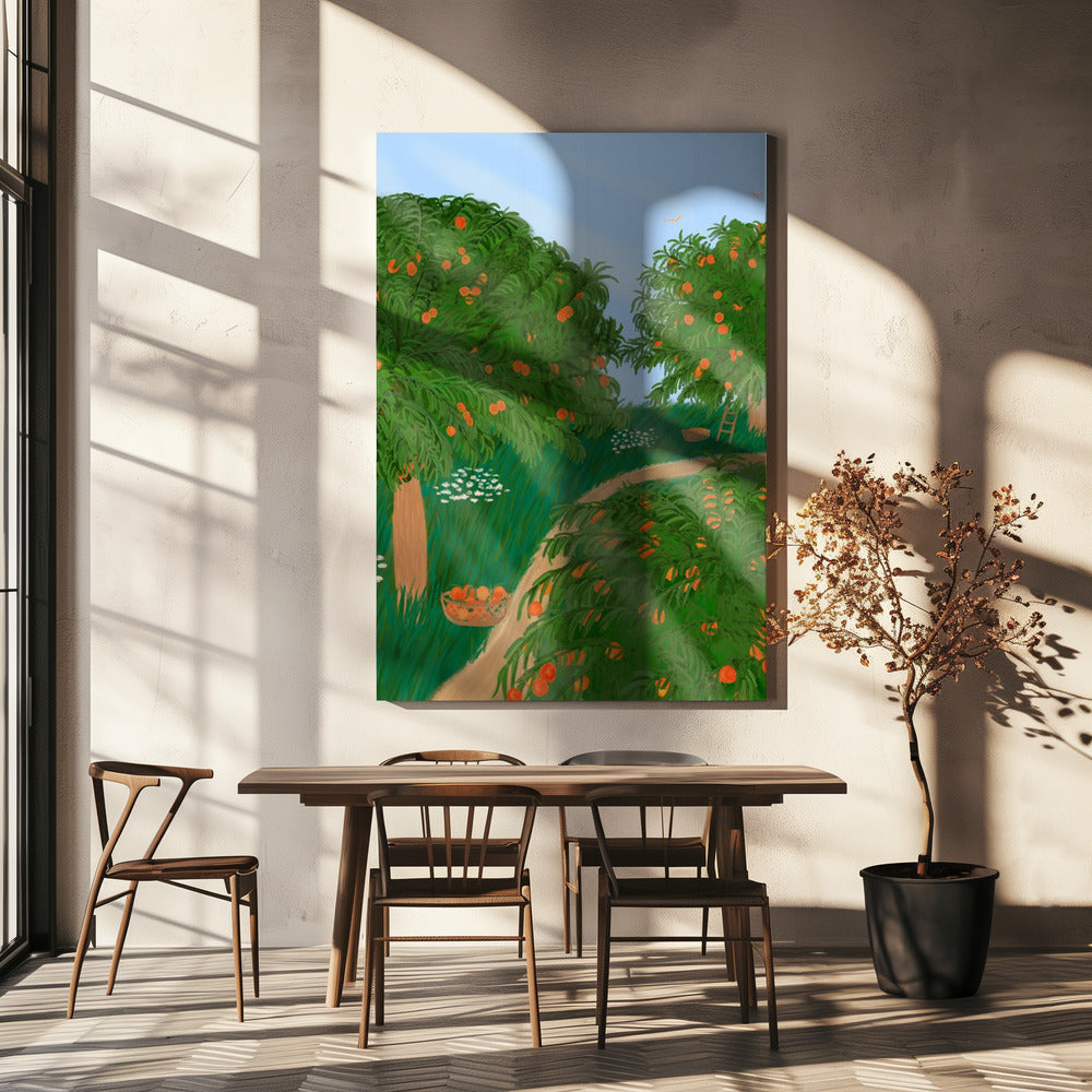 Peach Garden | Canvas