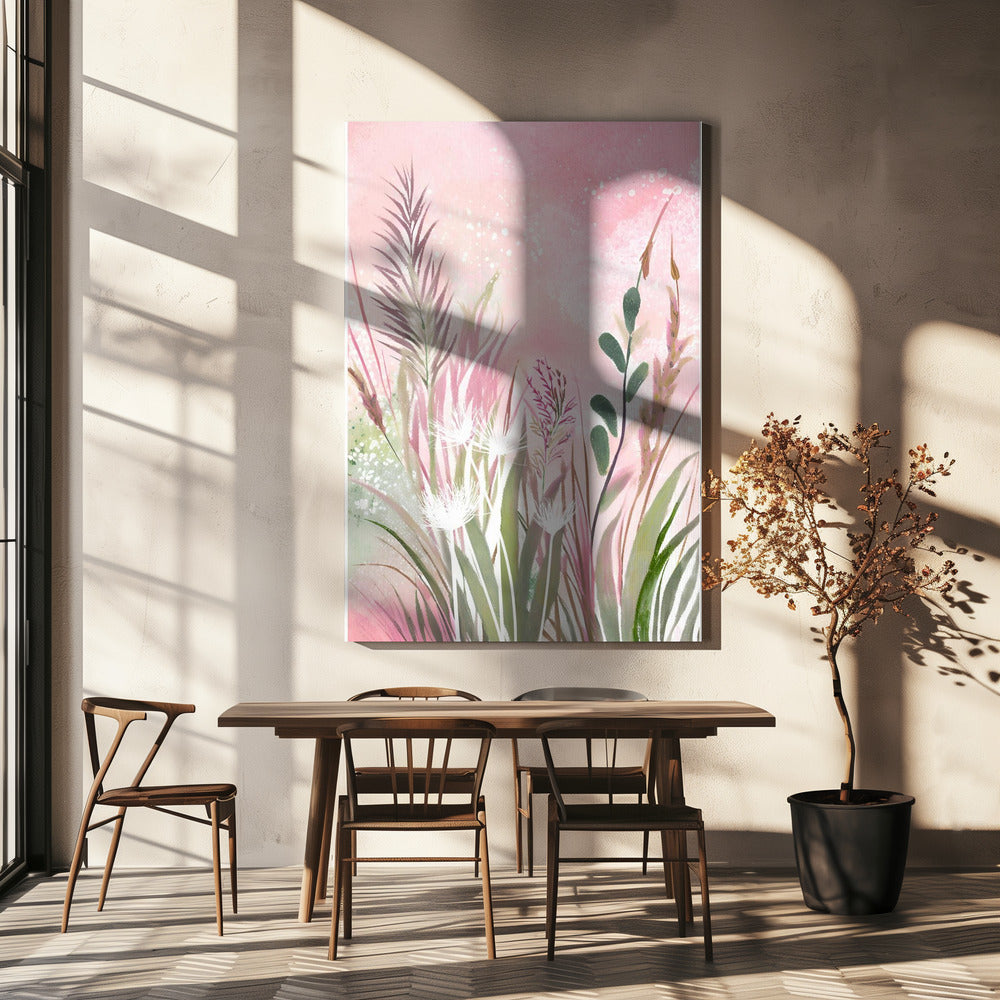 Pink and Green 32 | Canvas