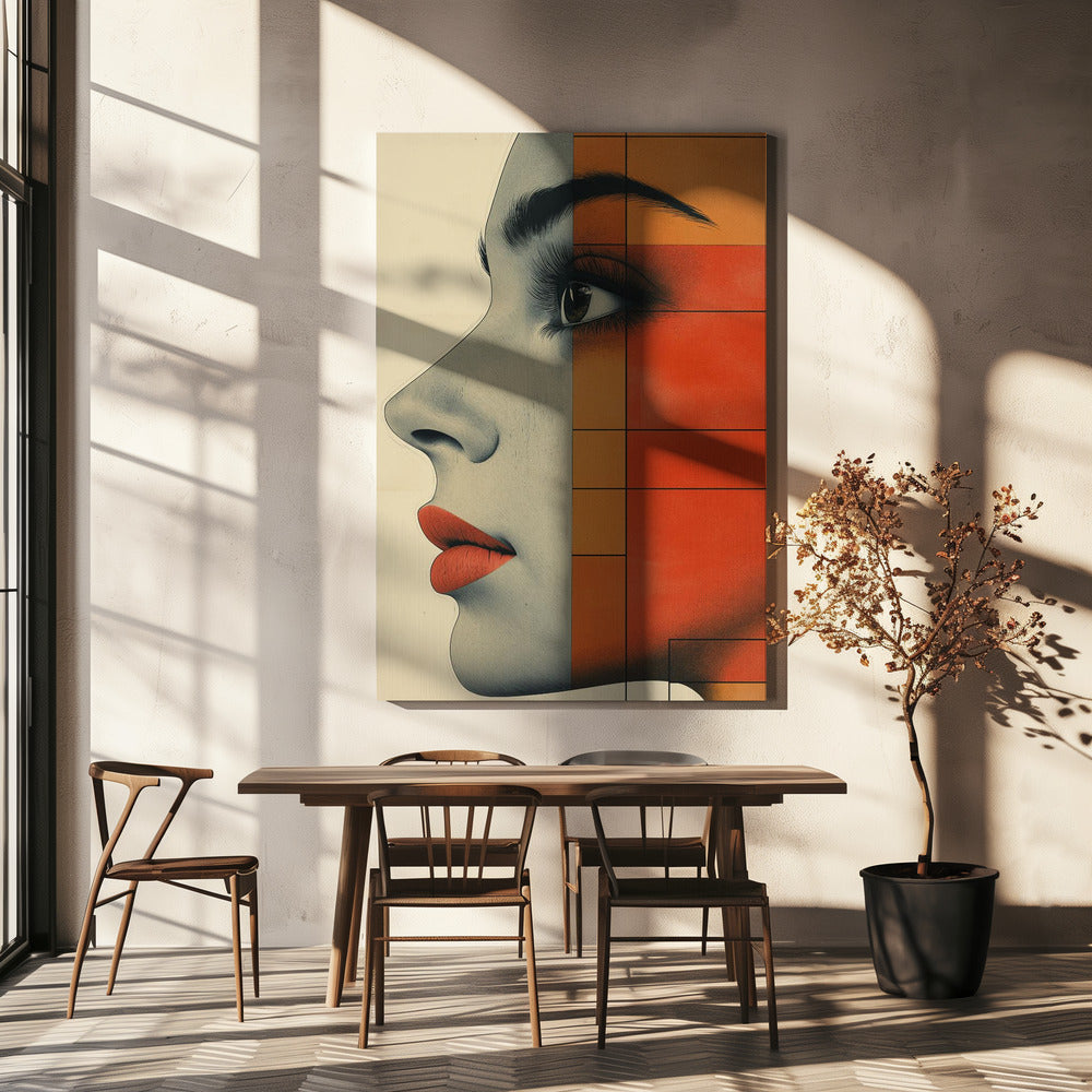 A Woman Face Vintage Poster (4) | Canvas