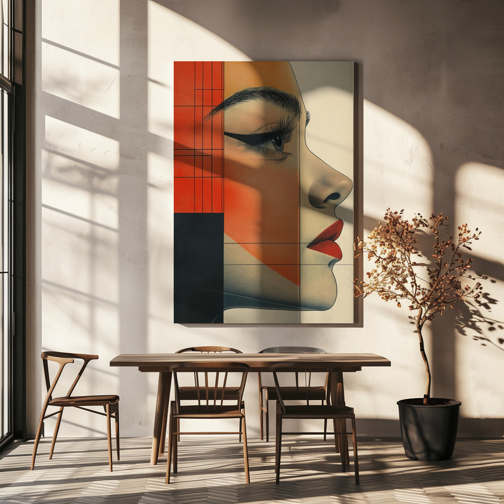A Woman Face Vintage Poster (8) | Canvas