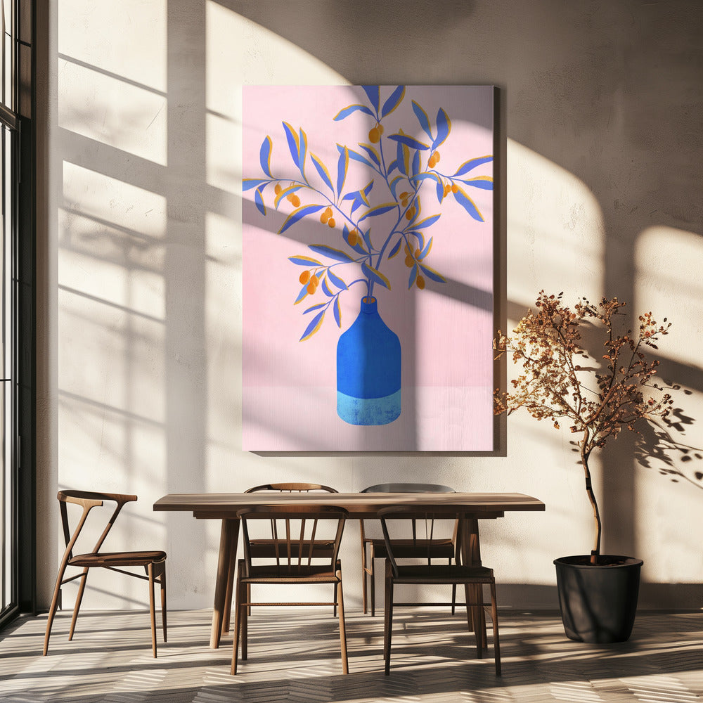 Blue Branches Still Life | Canvas