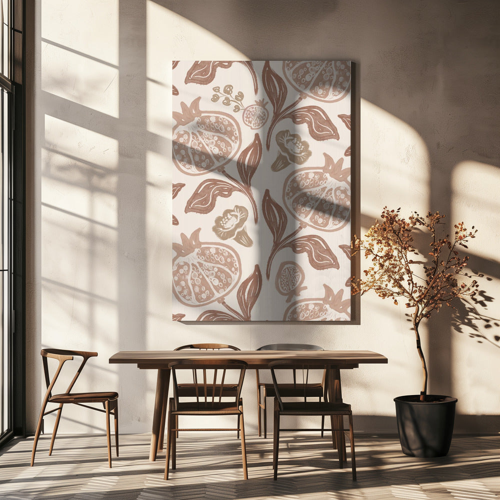 Pomegranates Pattern | Canvas