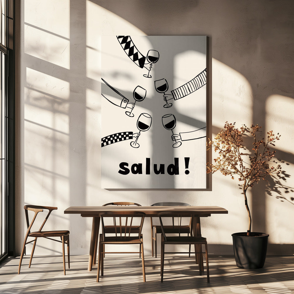 Pictufy Festive Salud Red A2 | Canvas