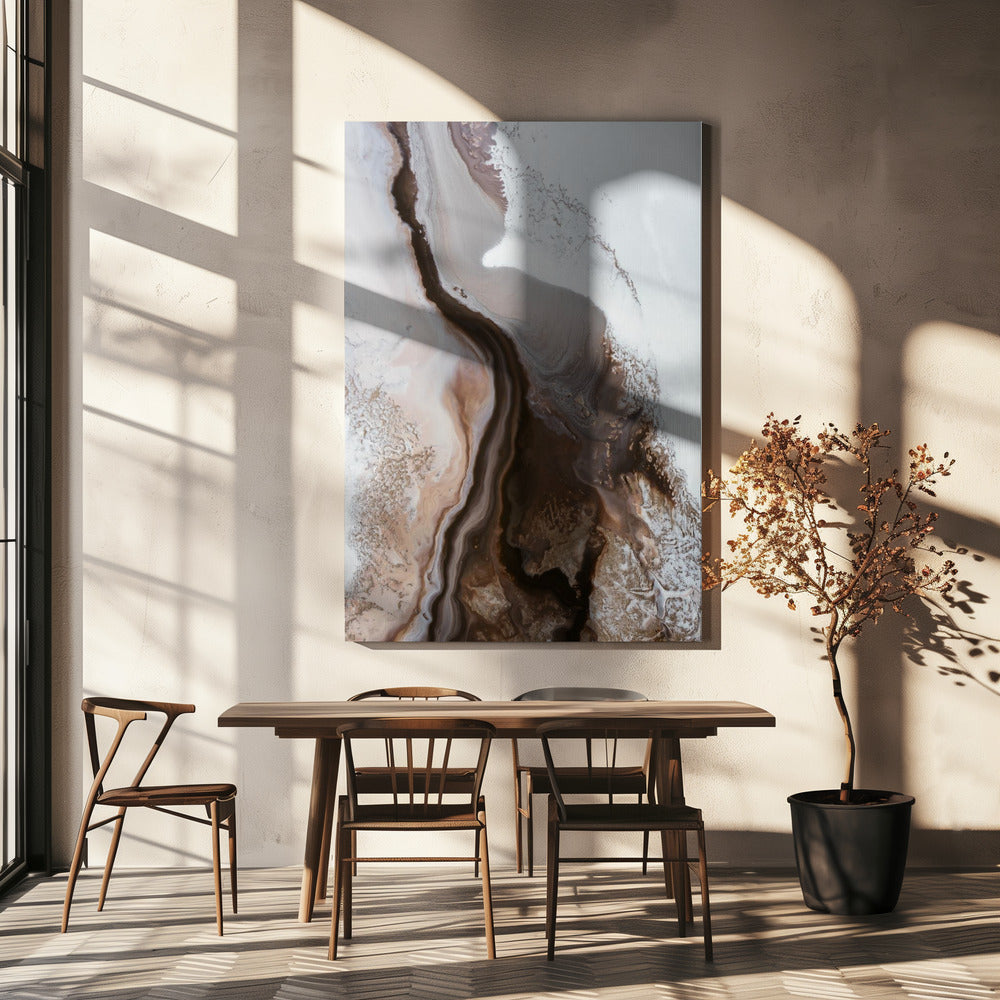 Sophisticated Browns - Earthly Currents 3 | Canvas