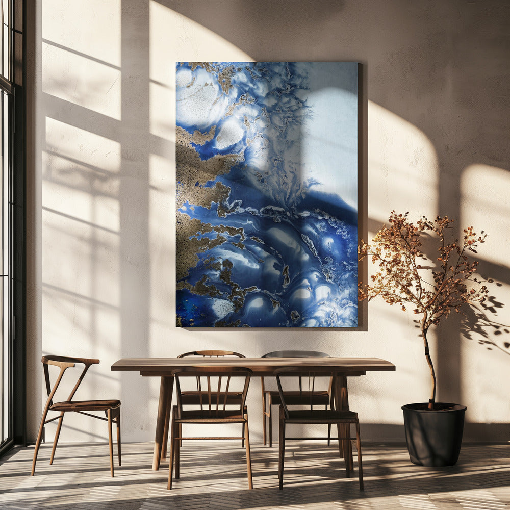 Peaceful - Ocean Wave Waltz - Oceanic textures | Canvas