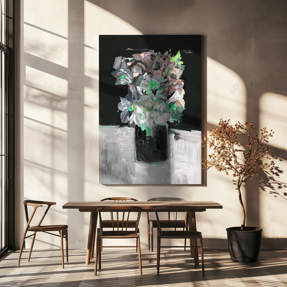 Colorful Flower with Vase | Canvas