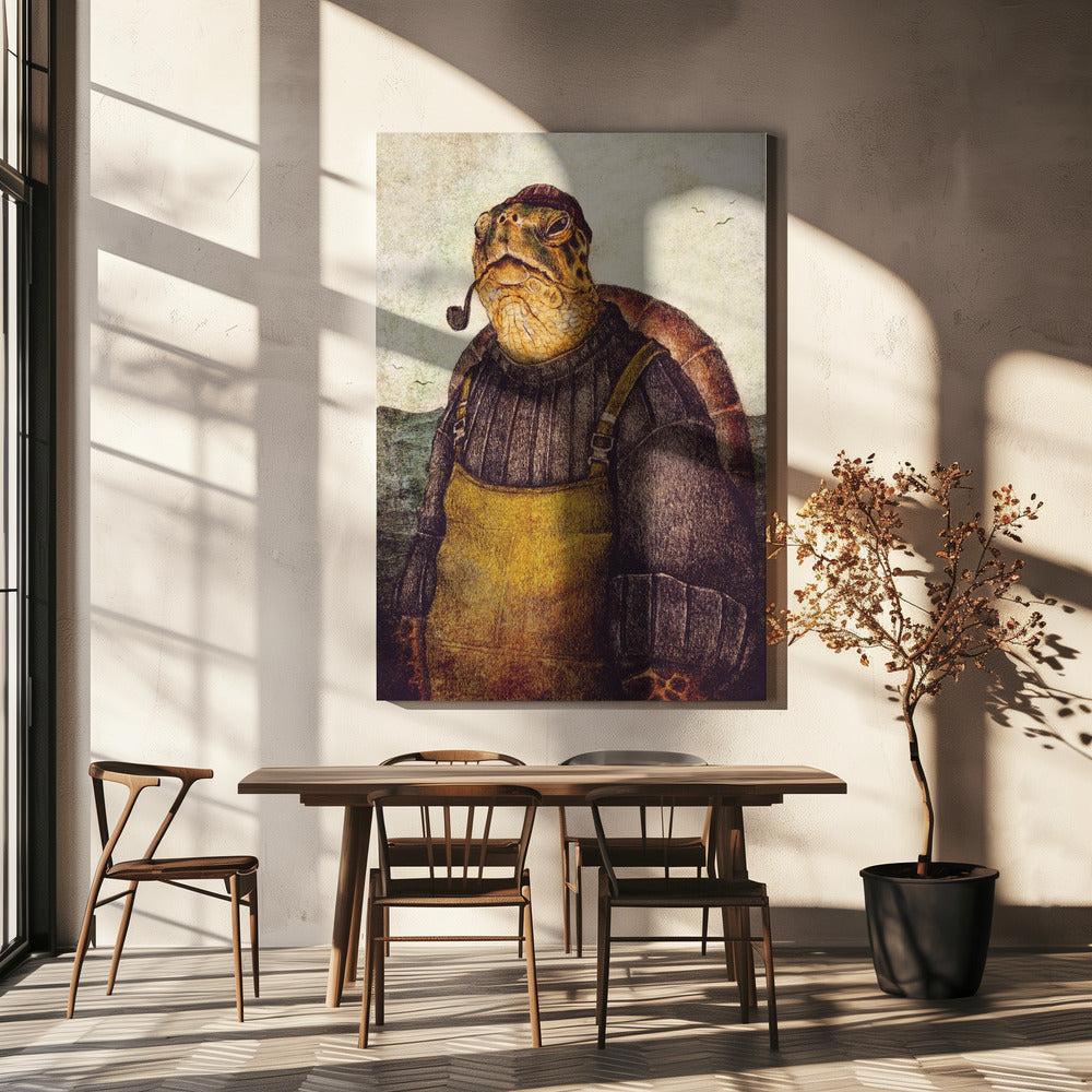 Vintage Stylish Turtle | Canvas