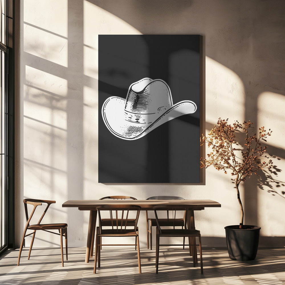 Black Cowboy Hat | Canvas