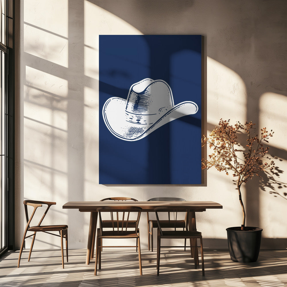 Navy Blue Cowboy Hat | Canvas
