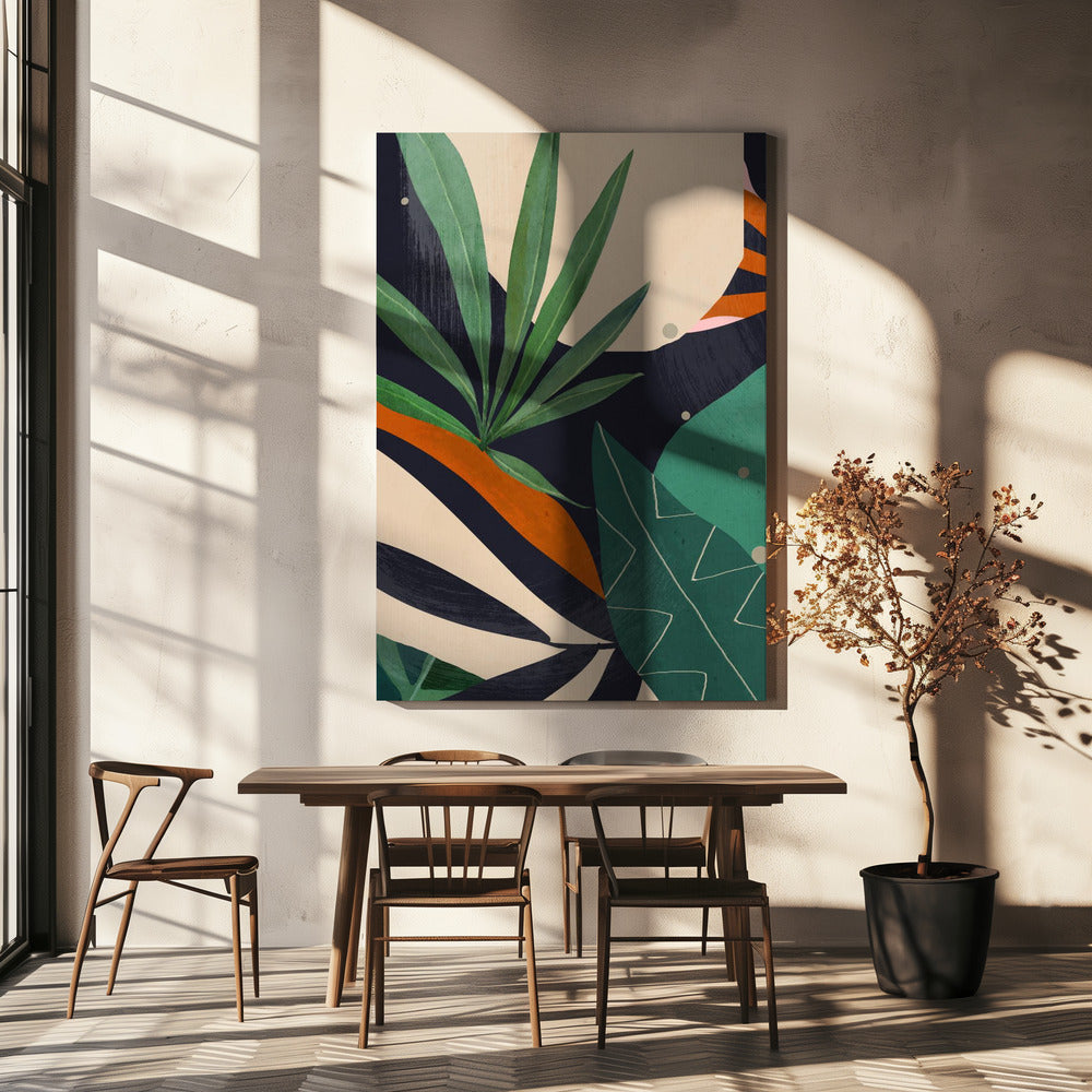 Abstract Art Tropical Leaves | Canvas