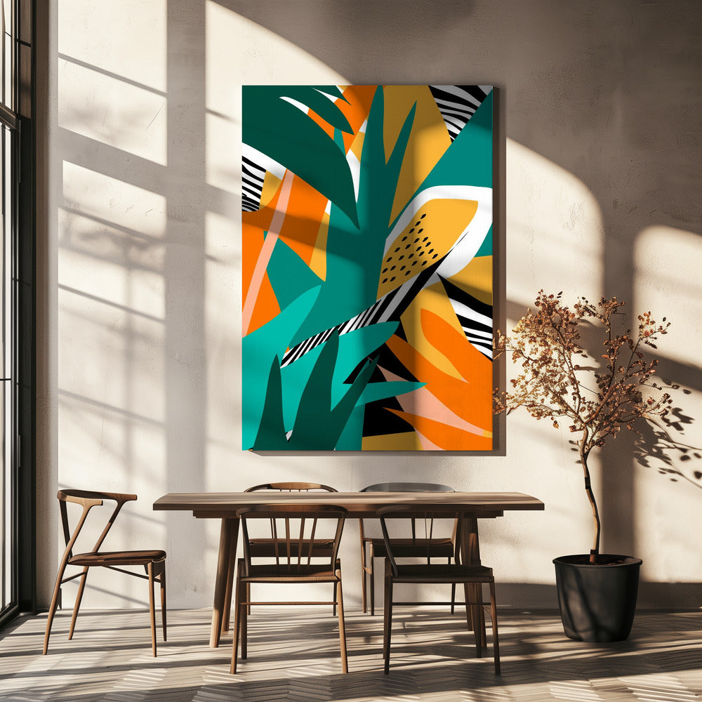Jungle Abstract Shape | Canvas