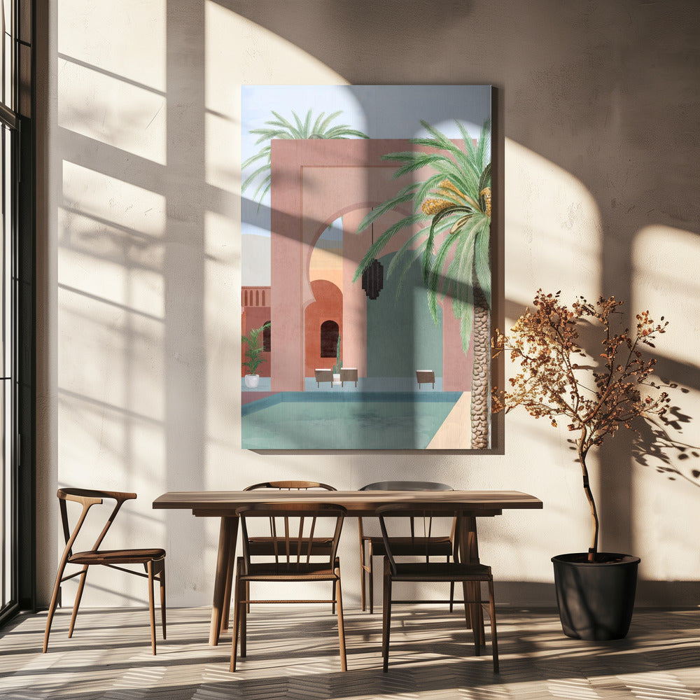 Moroccan Pool | Canvas