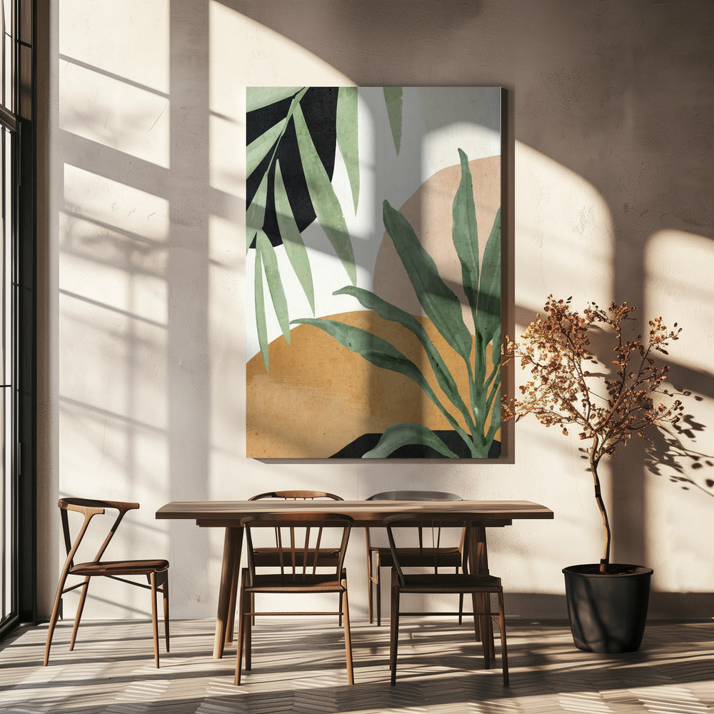 Abstract Art Tropical Leaves | Canvas