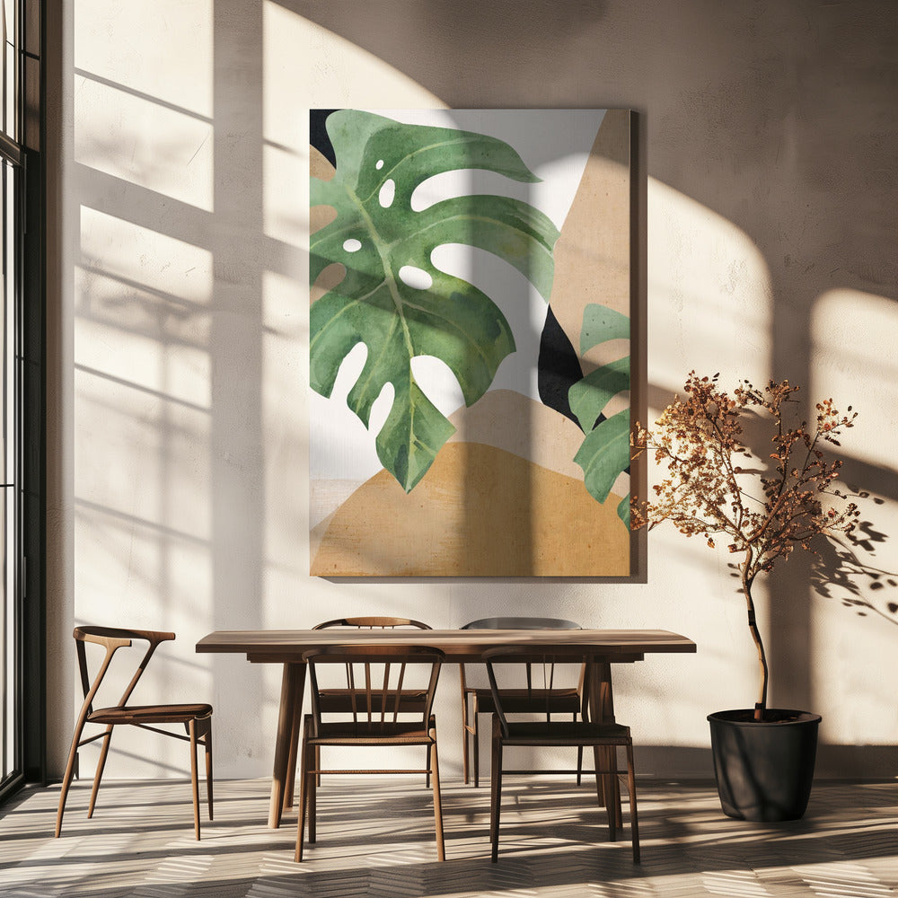 Abstract Art Tropical Leaves | Canvas
