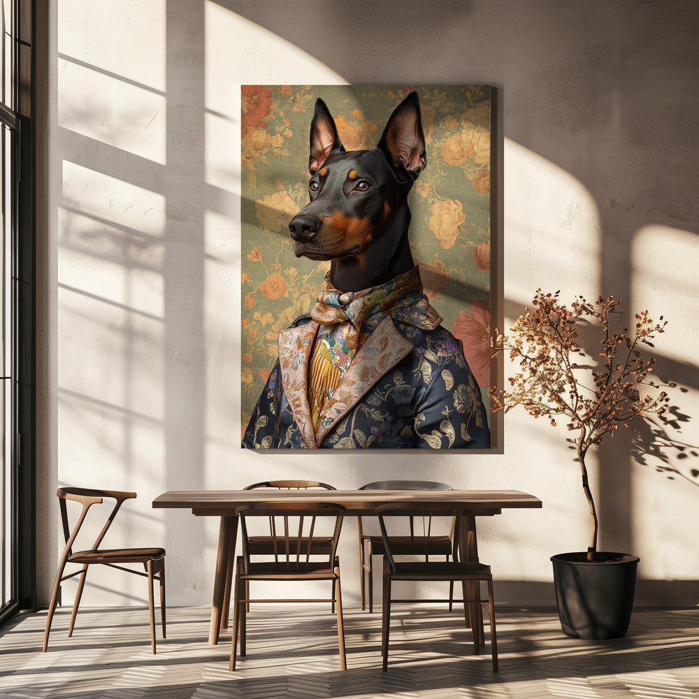 The Distinguished Doberman | Canvas