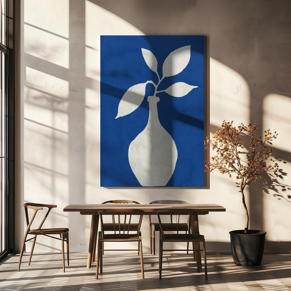 White Vase Silhouette | Canvas