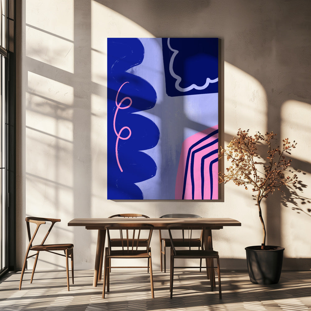 Vibrant Curves Flow | Canvas