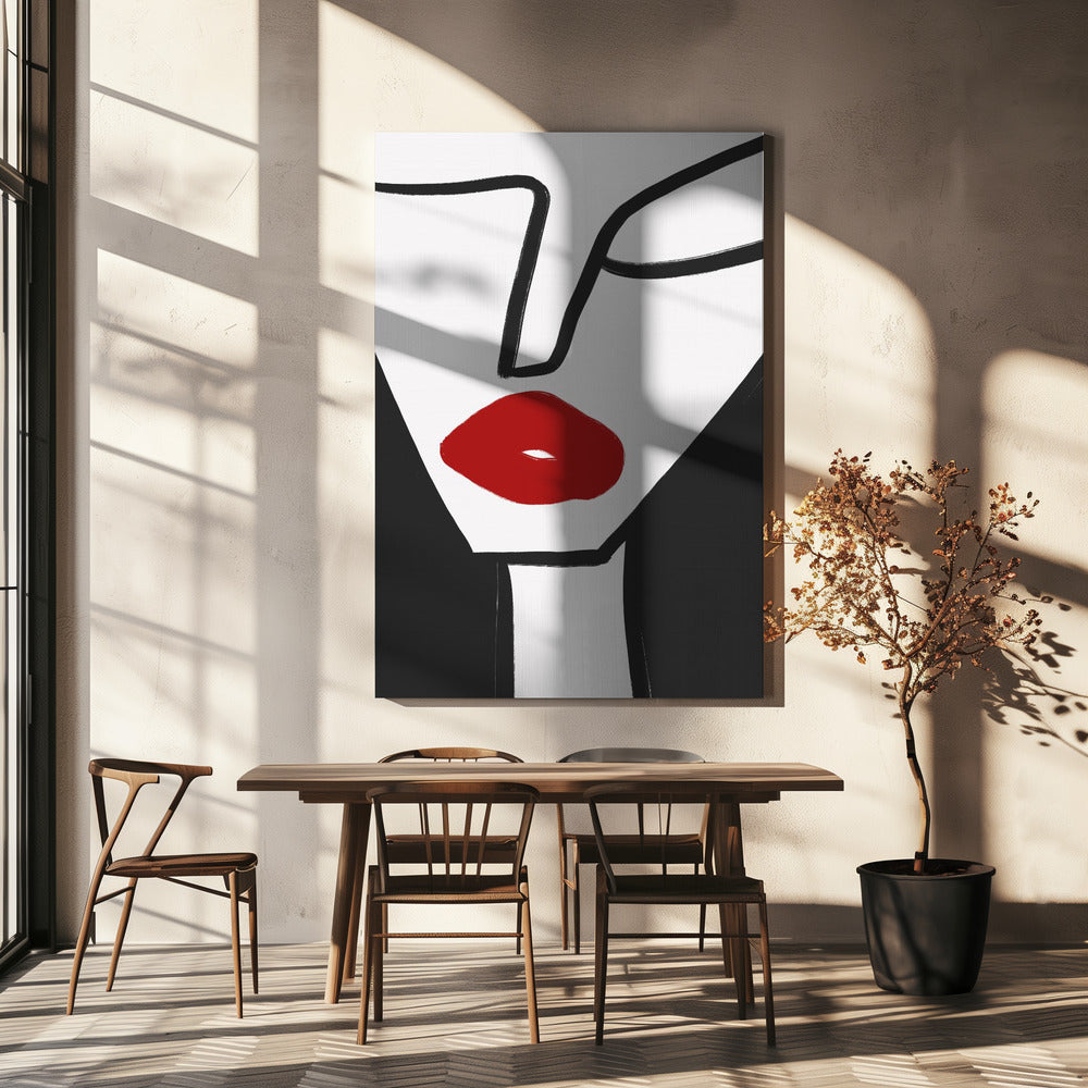 Bold Red Lips | Canvas