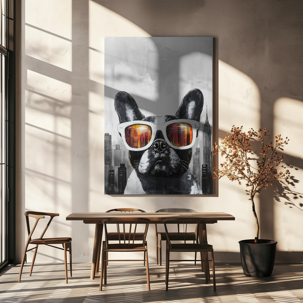 Bulldog - Too cool for School | Canvas