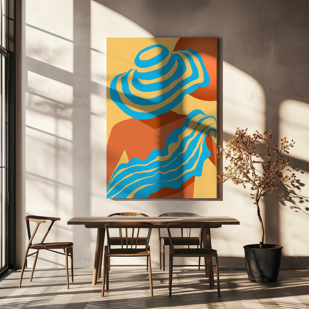 Sunlit Wavesstripe | Canvas