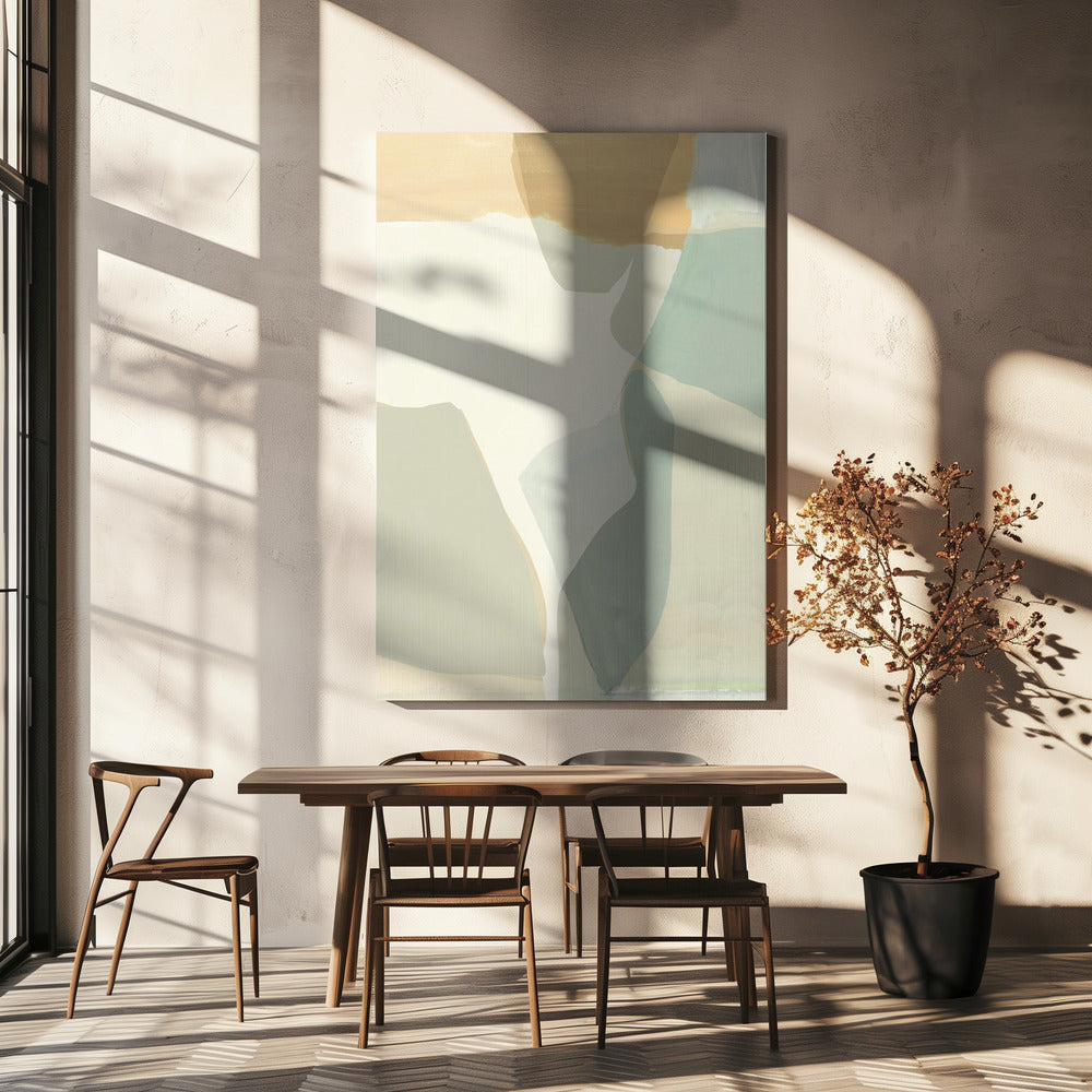 Abstract Shapes in Soft Neutral Tones | Canvas