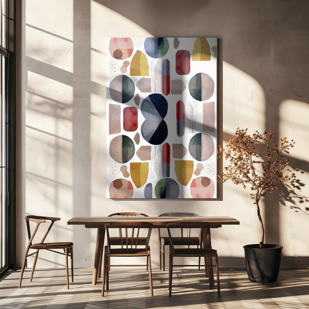 Abstract Geometric Shapes | Canvas